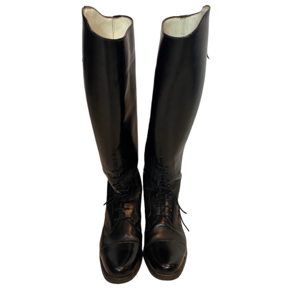 Boxer Riding Boots Dressage Equestrian Tall Black Leather Europe Brand U…
